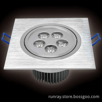 5W LED Downlight, 85-265V AC or 12-24V DC, Bridgelux/Epistar Chips 90-110lm/W, CE, ISO:9001 Factory